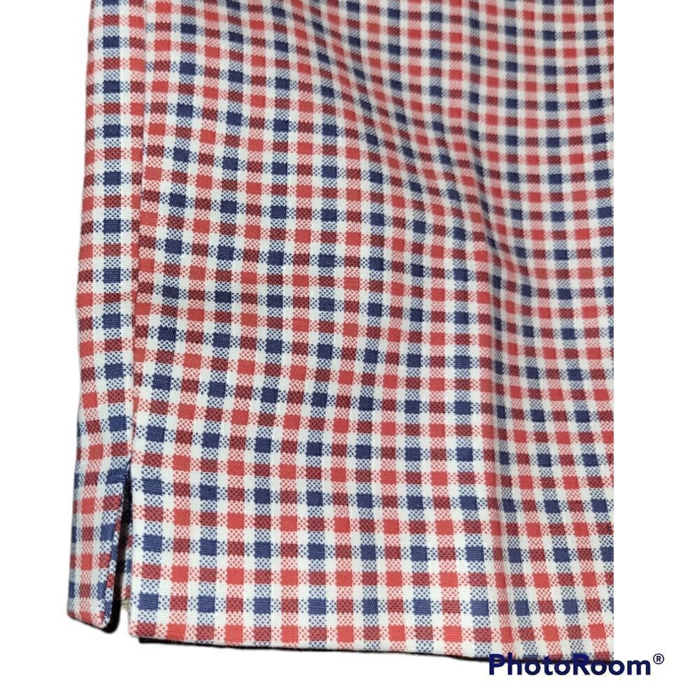 NWOT Crosby. Springfield Cropped Red Blue Gingham Pull on Pant 8 - Picture 5 of 12